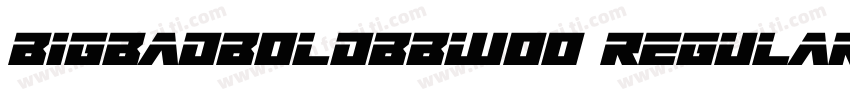 BigBadBoldBBW00 Regular字体转换